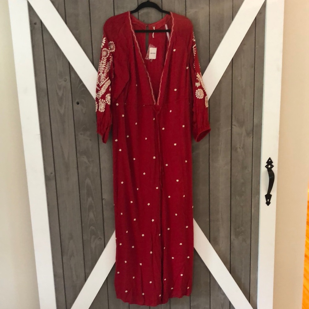 Free people red romper